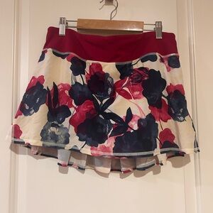 🍋🪻🌺Lululemon watercolor Floral Skater Tennis Pickleball Skirt - skort 🌺🪻🍋